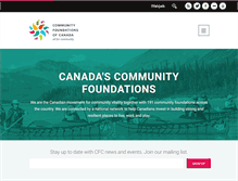 Tablet Screenshot of communityfoundations.ca